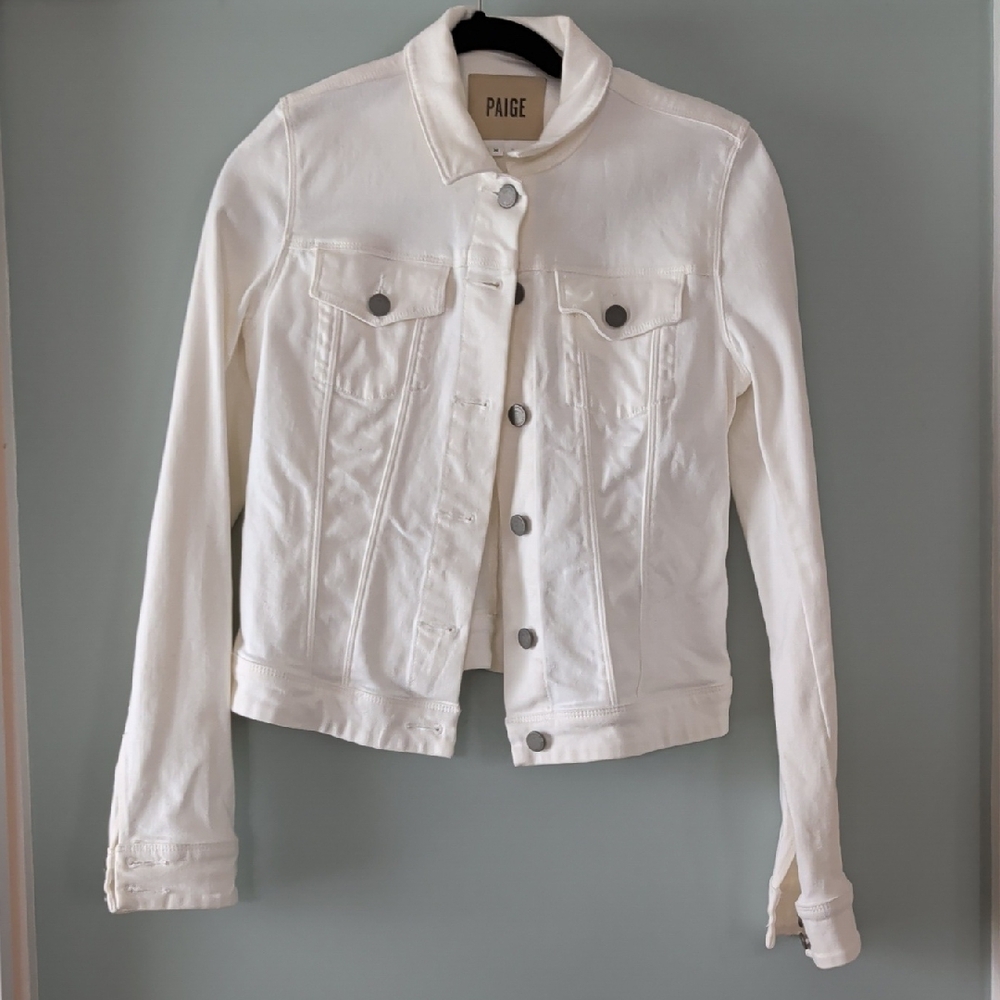 PAIGE Women's Cream Jean Jacket